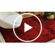Tapis ORIENT 4722 bordeaux / noir Oriental, à franges