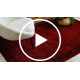 Tapis ORIENT 5125 bordeaux / noir Cadre, classique, ornement, à franges